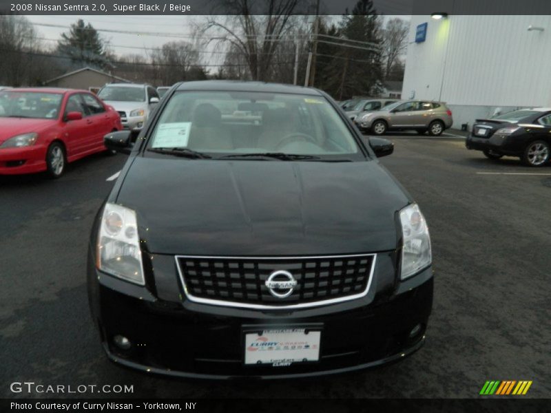 Super Black / Beige 2008 Nissan Sentra 2.0
