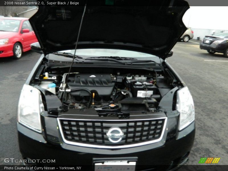 Super Black / Beige 2008 Nissan Sentra 2.0