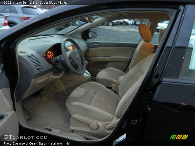 Super Black / Beige 2008 Nissan Sentra 2.0
