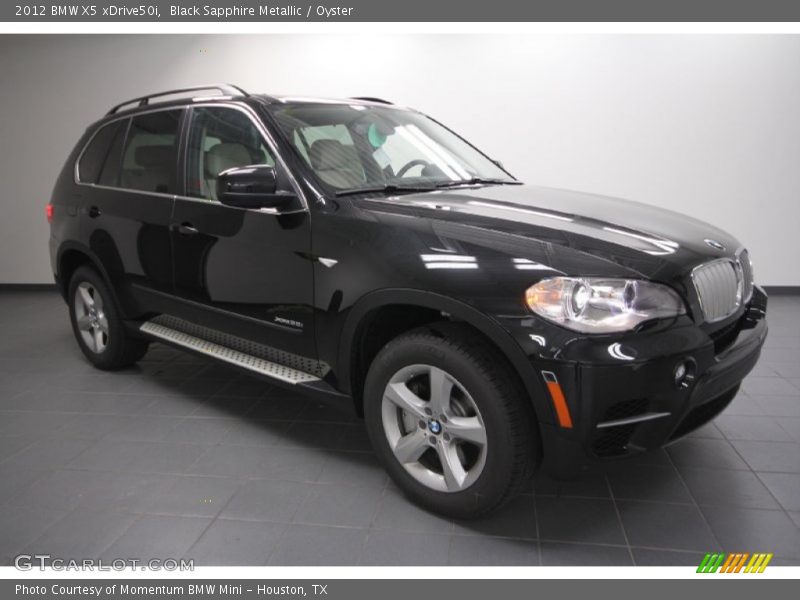 Black Sapphire Metallic / Oyster 2012 BMW X5 xDrive50i