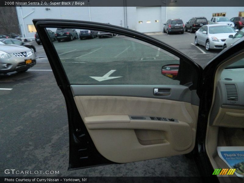 Super Black / Beige 2008 Nissan Sentra 2.0
