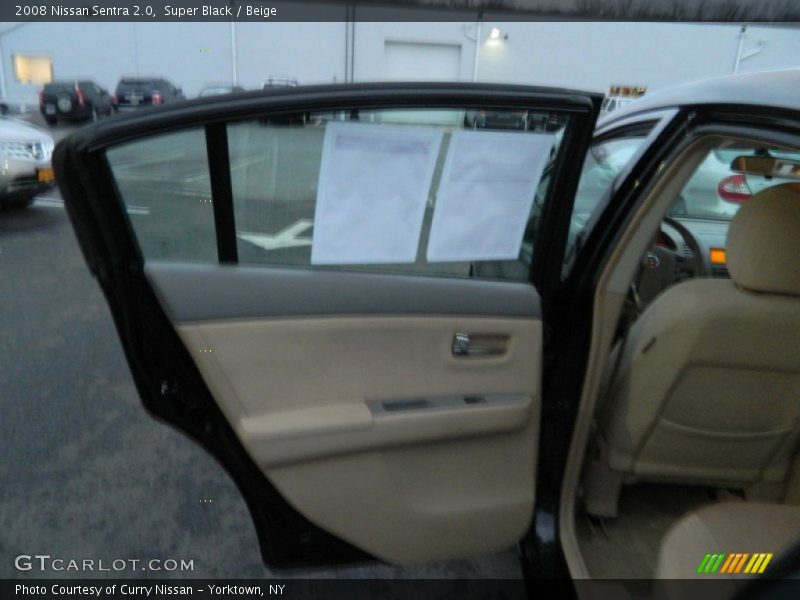 Super Black / Beige 2008 Nissan Sentra 2.0