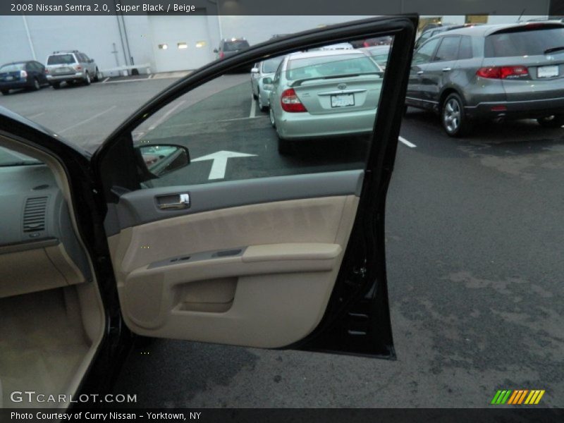 Super Black / Beige 2008 Nissan Sentra 2.0
