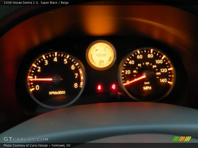 Super Black / Beige 2008 Nissan Sentra 2.0