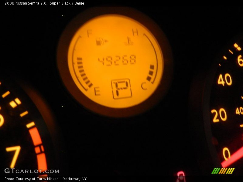 Super Black / Beige 2008 Nissan Sentra 2.0