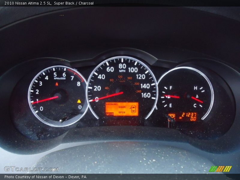 Super Black / Charcoal 2010 Nissan Altima 2.5 SL