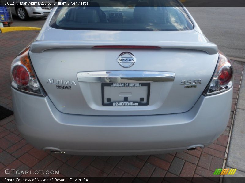 Brilliant Silver / Frost 2012 Nissan Altima 2.5 S