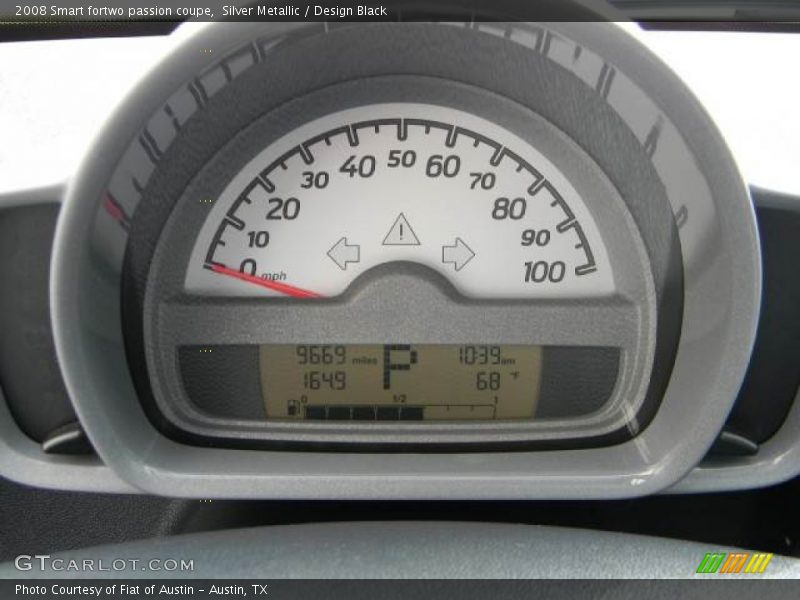 Silver Metallic / Design Black 2008 Smart fortwo passion coupe