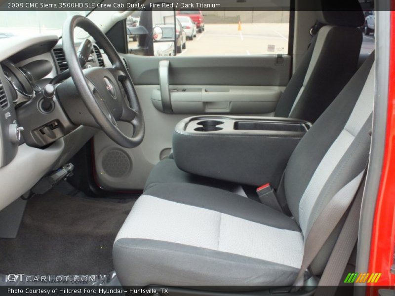 Fire Red / Dark Titanium 2008 GMC Sierra 3500HD SLE Crew Cab Dually