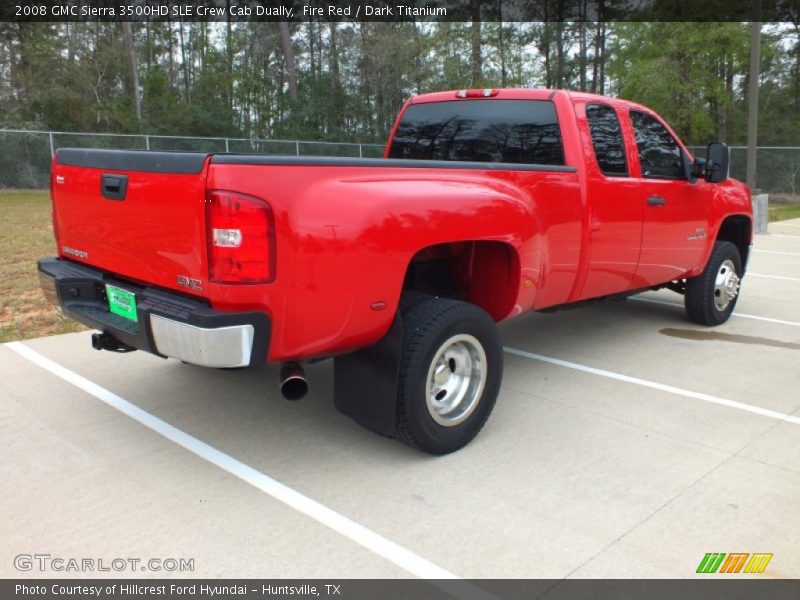 Fire Red / Dark Titanium 2008 GMC Sierra 3500HD SLE Crew Cab Dually