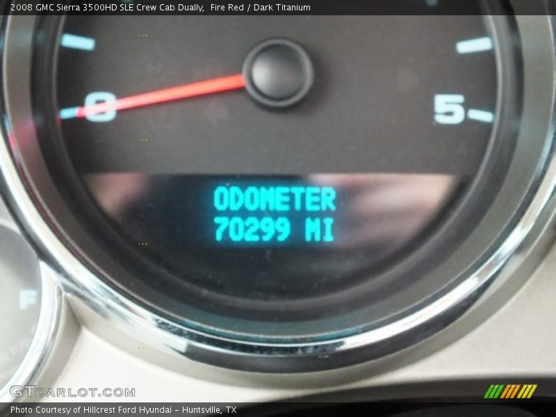 Fire Red / Dark Titanium 2008 GMC Sierra 3500HD SLE Crew Cab Dually