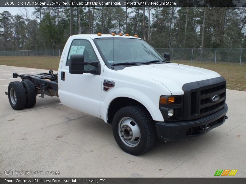Oxford White / Medium Stone 2008 Ford F350 Super Duty XL Regular Cab Chassis Commercial