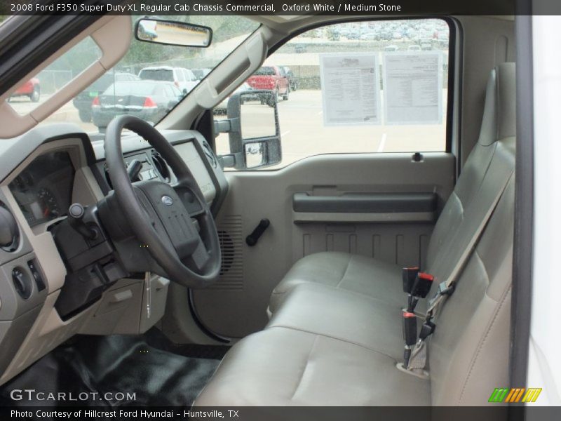 Oxford White / Medium Stone 2008 Ford F350 Super Duty XL Regular Cab Chassis Commercial
