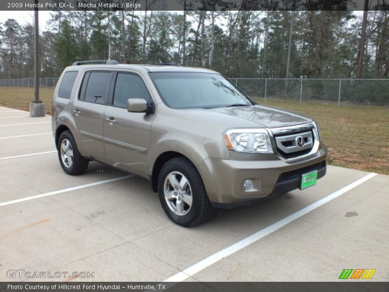 Mocha Metallic / Beige 2009 Honda Pilot EX-L