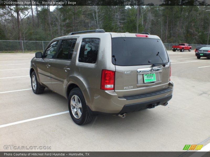 Mocha Metallic / Beige 2009 Honda Pilot EX-L