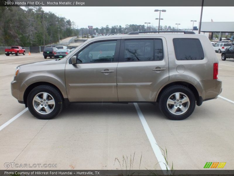 Mocha Metallic / Beige 2009 Honda Pilot EX-L