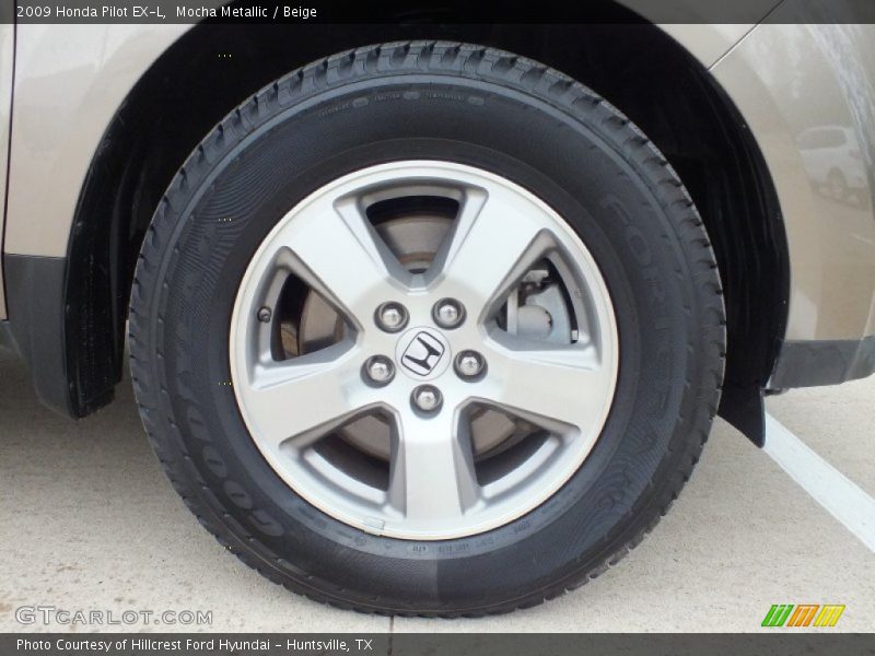 Mocha Metallic / Beige 2009 Honda Pilot EX-L