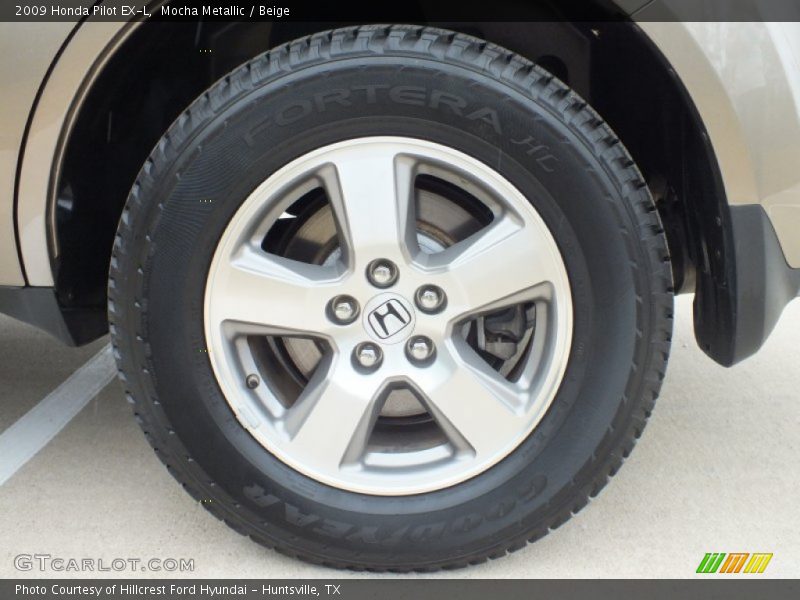 Mocha Metallic / Beige 2009 Honda Pilot EX-L