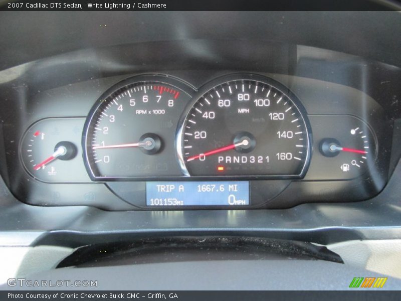 White Lightning / Cashmere 2007 Cadillac DTS Sedan