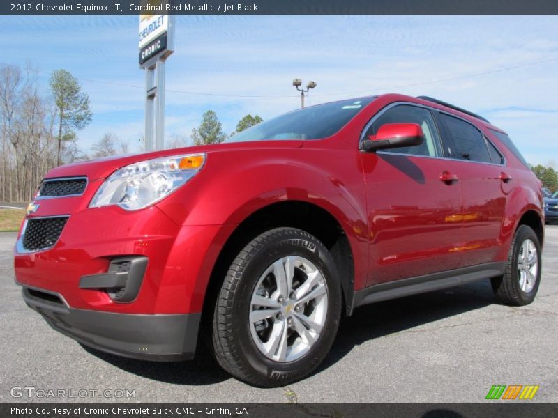 Cardinal Red Metallic / Jet Black 2012 Chevrolet Equinox LT