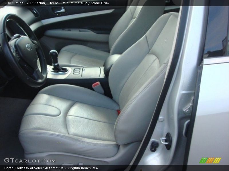 Liquid Platinum Metallic / Stone Gray 2007 Infiniti G 35 Sedan
