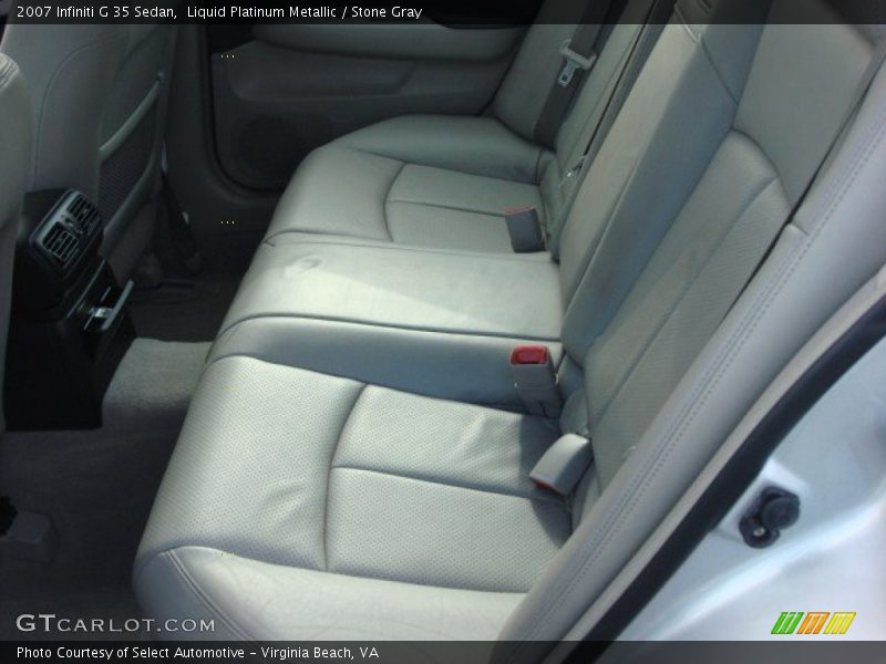 Liquid Platinum Metallic / Stone Gray 2007 Infiniti G 35 Sedan