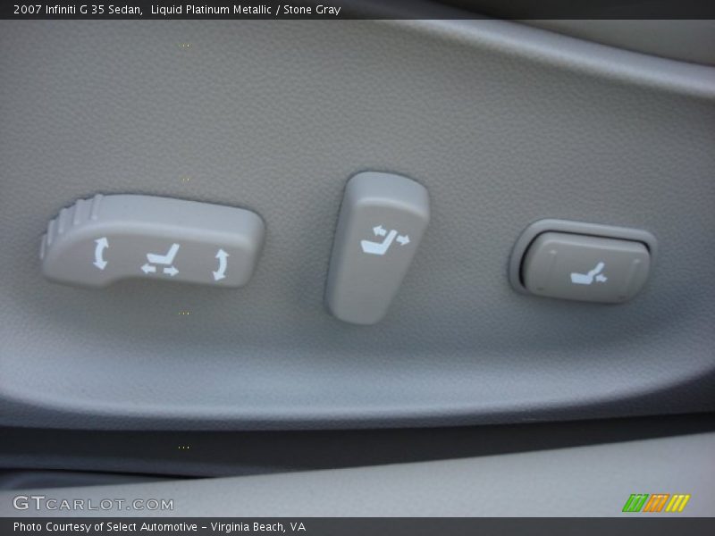 Liquid Platinum Metallic / Stone Gray 2007 Infiniti G 35 Sedan