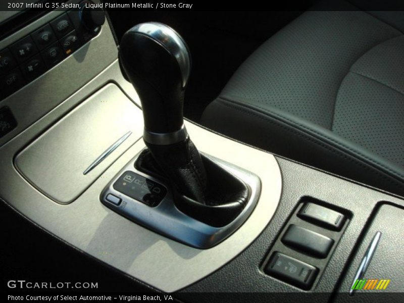 Liquid Platinum Metallic / Stone Gray 2007 Infiniti G 35 Sedan