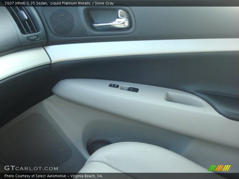 Liquid Platinum Metallic / Stone Gray 2007 Infiniti G 35 Sedan