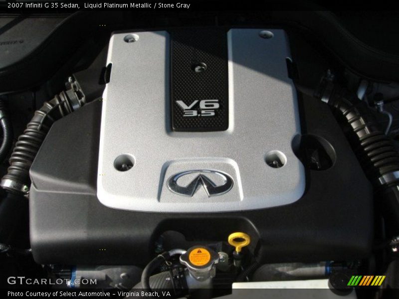 Liquid Platinum Metallic / Stone Gray 2007 Infiniti G 35 Sedan