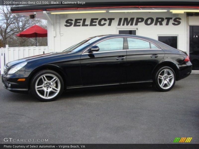 Black / Cashmere Beige 2006 Mercedes-Benz CLS 500