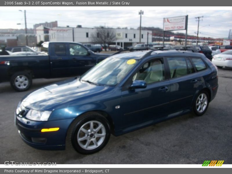 Fusion Blue Metallic / Slate Gray 2006 Saab 9-3 2.0T SportCombi Wagon