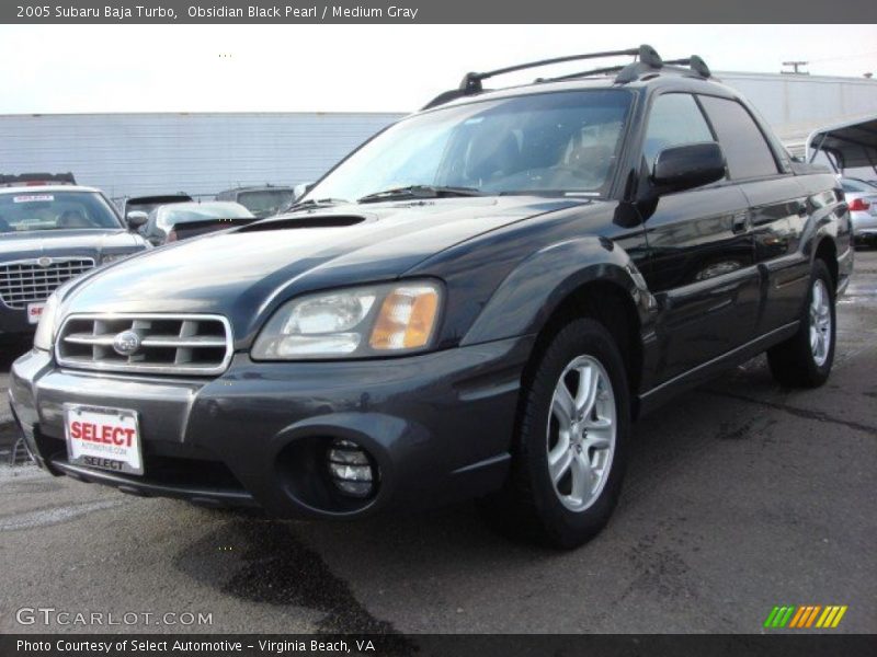 Obsidian Black Pearl / Medium Gray 2005 Subaru Baja Turbo