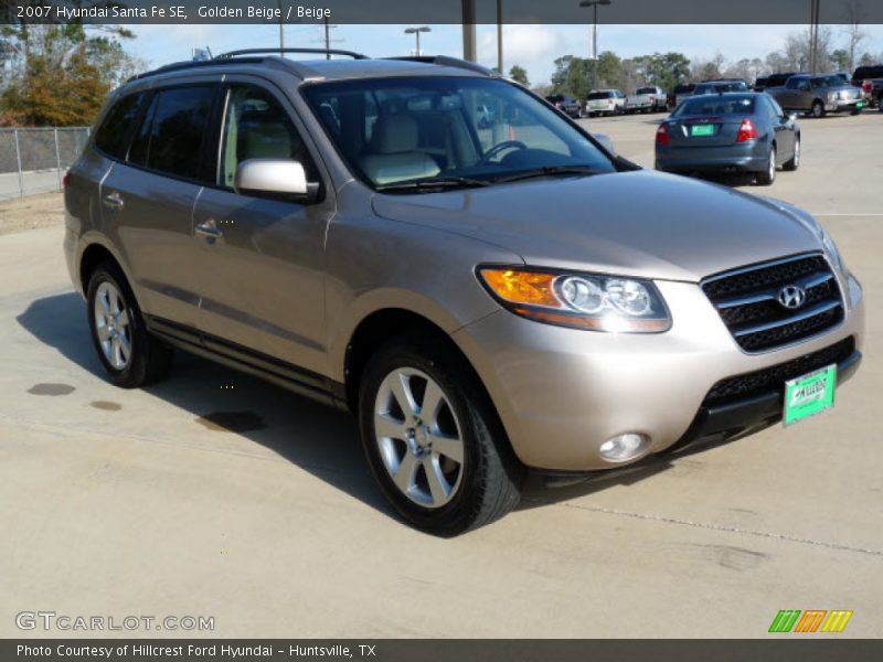 Golden Beige / Beige 2007 Hyundai Santa Fe SE