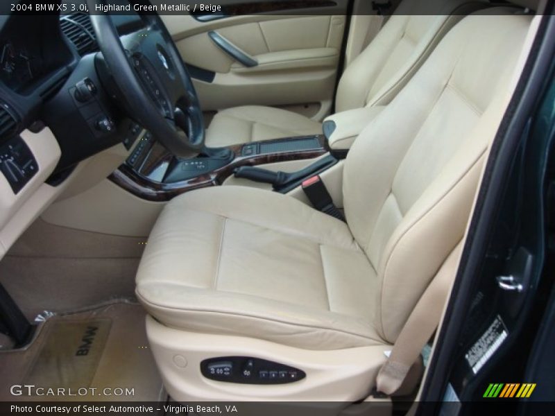 Highland Green Metallic / Beige 2004 BMW X5 3.0i