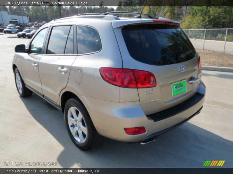 Golden Beige / Beige 2007 Hyundai Santa Fe SE