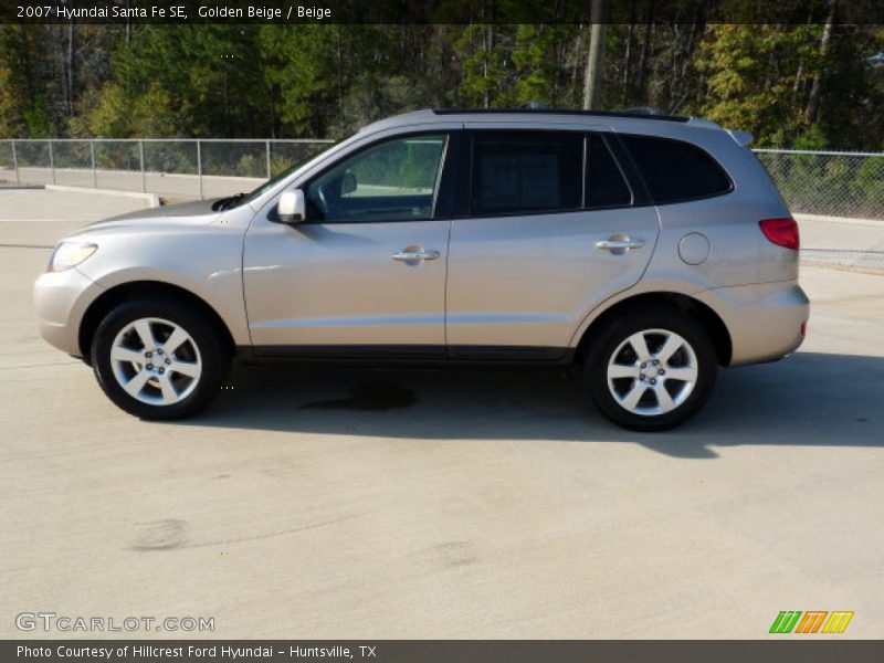 Golden Beige / Beige 2007 Hyundai Santa Fe SE
