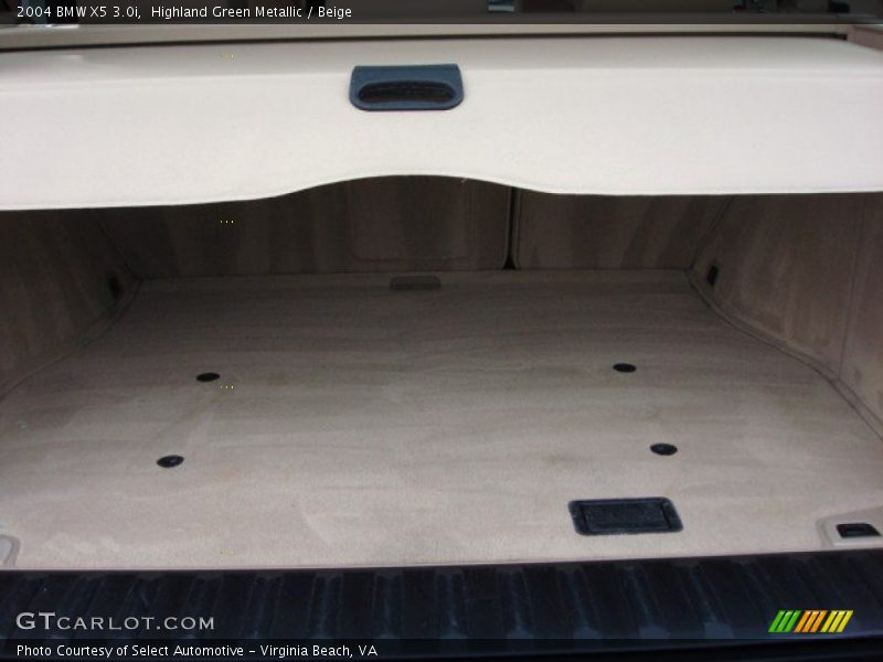 Highland Green Metallic / Beige 2004 BMW X5 3.0i