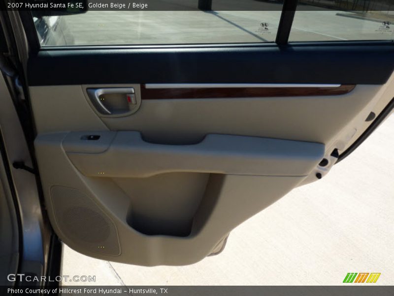 Golden Beige / Beige 2007 Hyundai Santa Fe SE
