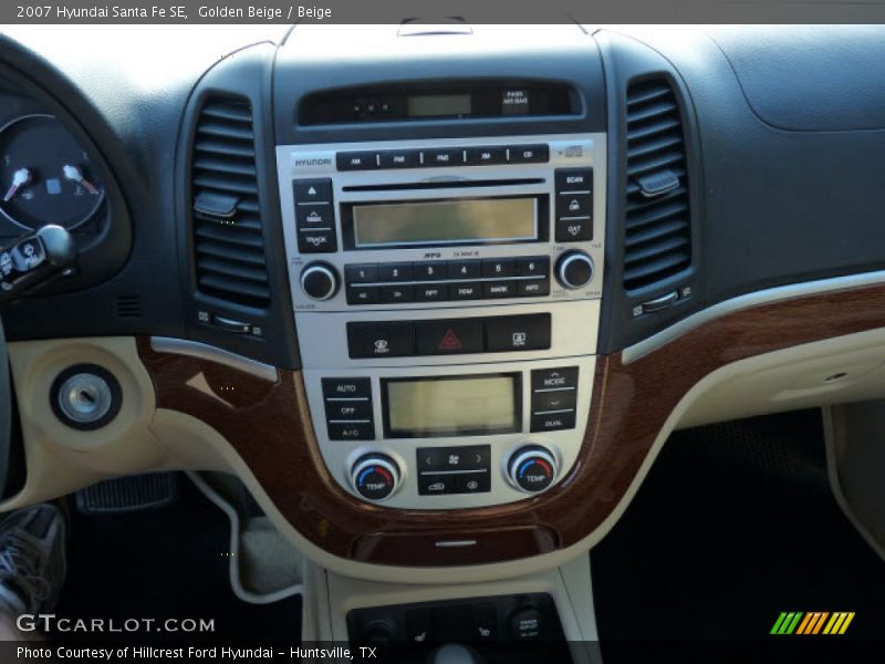 Golden Beige / Beige 2007 Hyundai Santa Fe SE