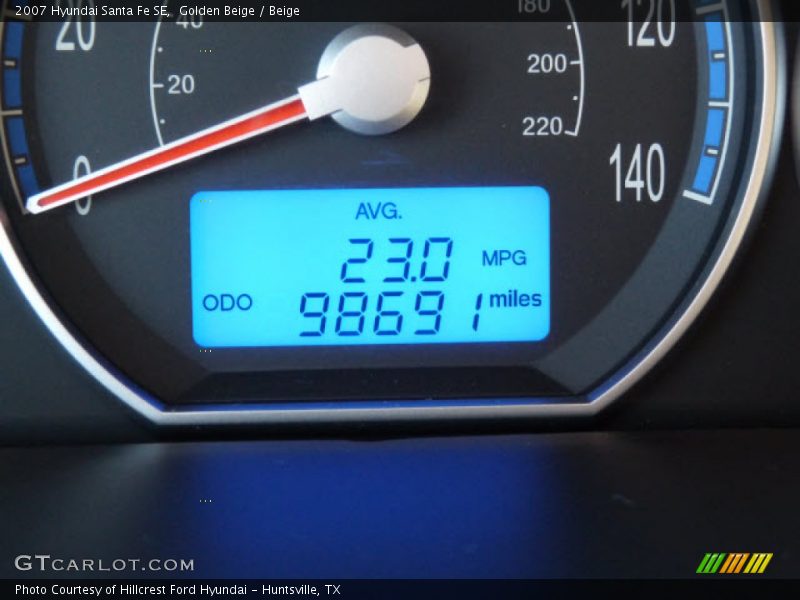 Golden Beige / Beige 2007 Hyundai Santa Fe SE