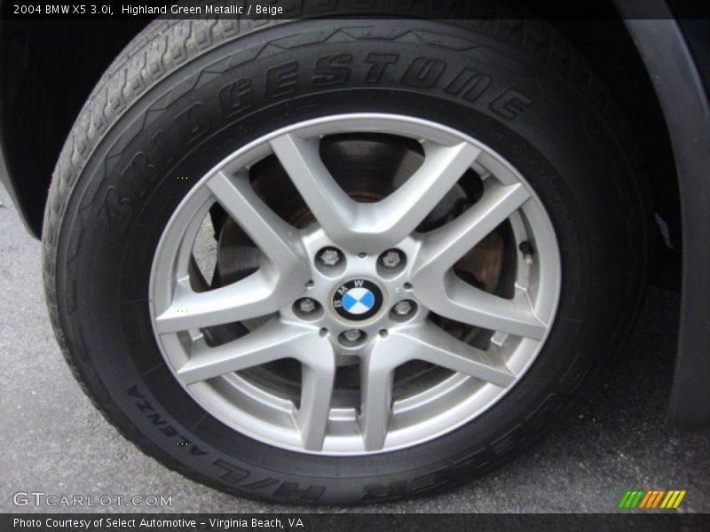 Highland Green Metallic / Beige 2004 BMW X5 3.0i
