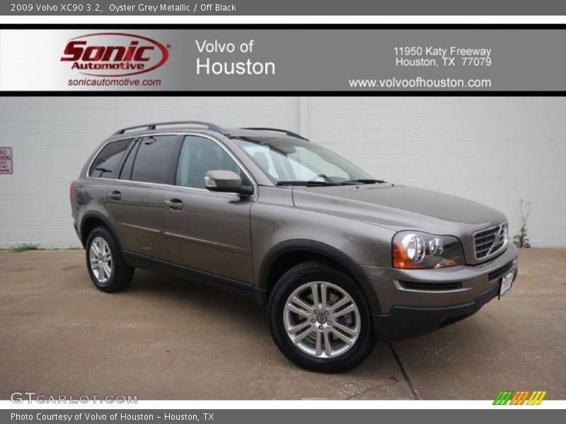 Oyster Grey Metallic / Off Black 2009 Volvo XC90 3.2