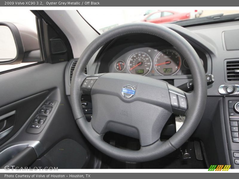 Oyster Grey Metallic / Off Black 2009 Volvo XC90 3.2
