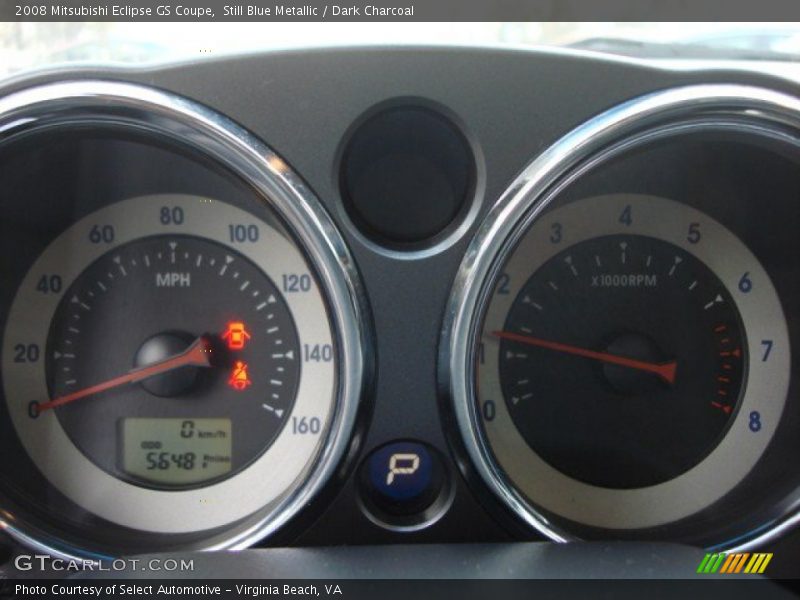 Still Blue Metallic / Dark Charcoal 2008 Mitsubishi Eclipse GS Coupe