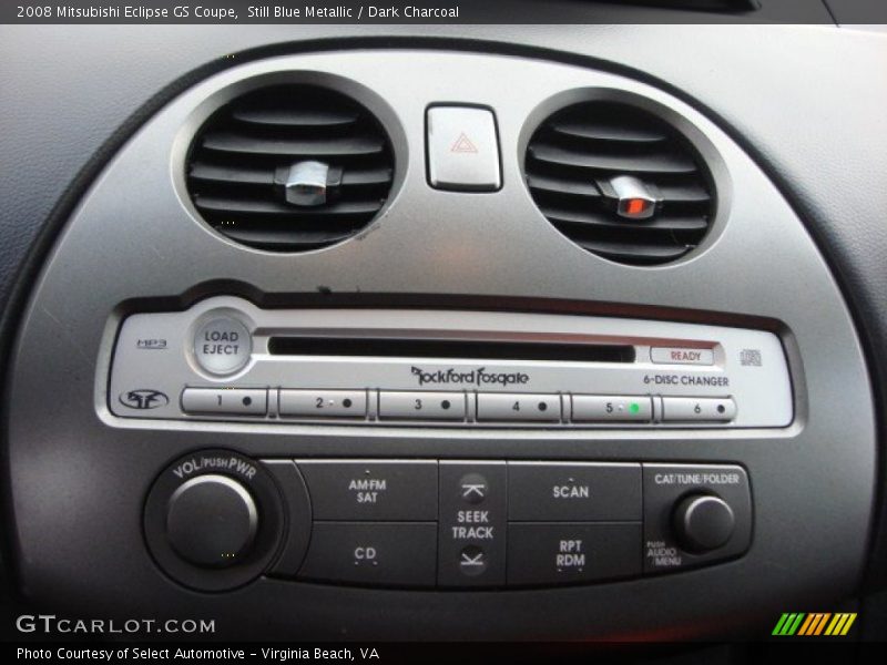 Controls of 2008 Eclipse GS Coupe