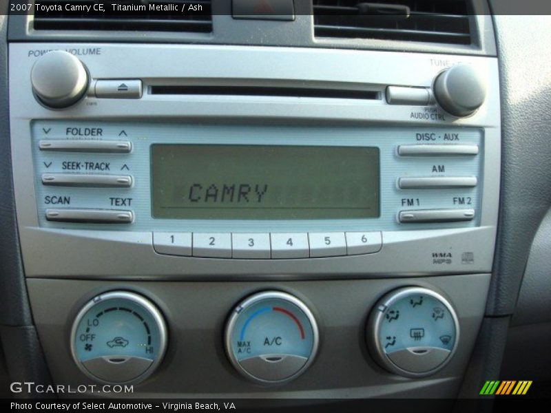 Audio System of 2007 Camry CE