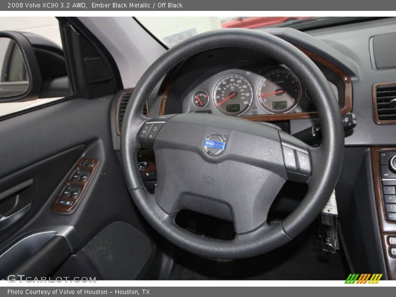 Ember Black Metallic / Off Black 2008 Volvo XC90 3.2 AWD