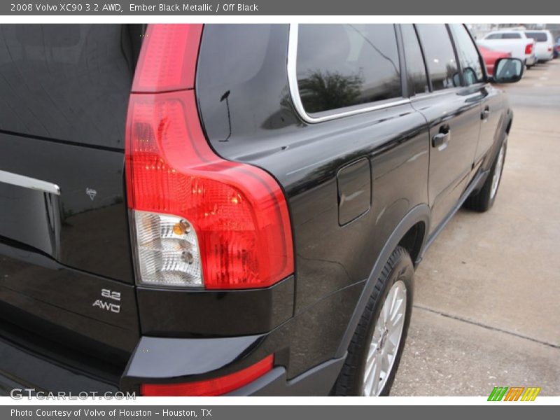 Ember Black Metallic / Off Black 2008 Volvo XC90 3.2 AWD