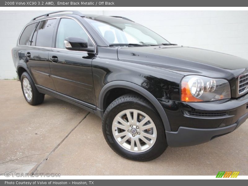Ember Black Metallic / Off Black 2008 Volvo XC90 3.2 AWD
